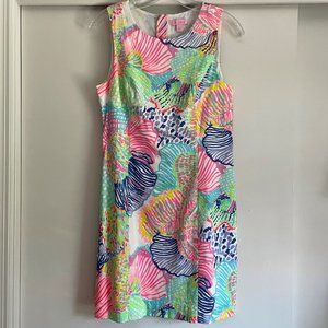 Lilly Pulitzer Roar Of The Seas Sleeveless Mila Shift Dress Multicolor Shells  2